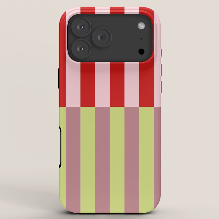 Bold colors stripes design iPhone Case