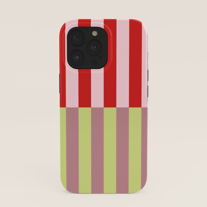 Bold colors stripes design iPhone Case