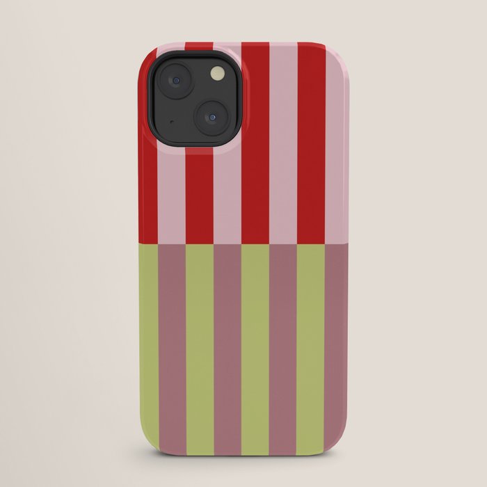 Bold colors stripes design iPhone Case