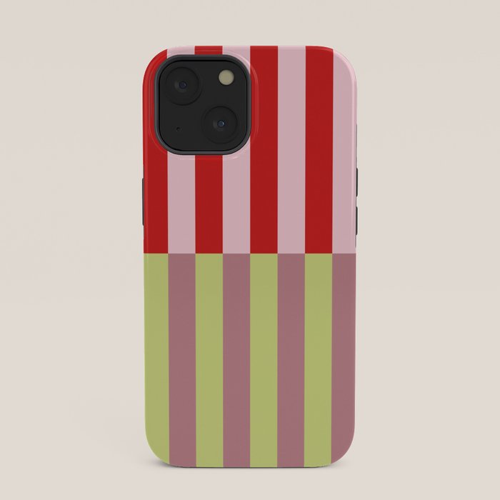 Bold colors stripes design iPhone Case