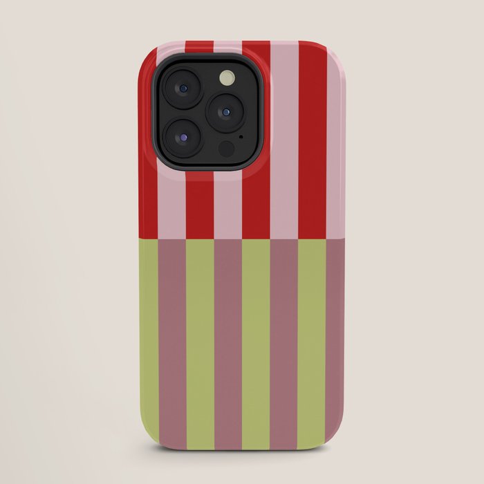 Bold colors stripes design iPhone Case