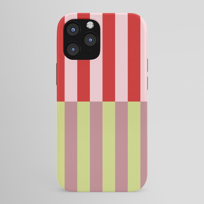 Bold colors stripes design iPhone Case