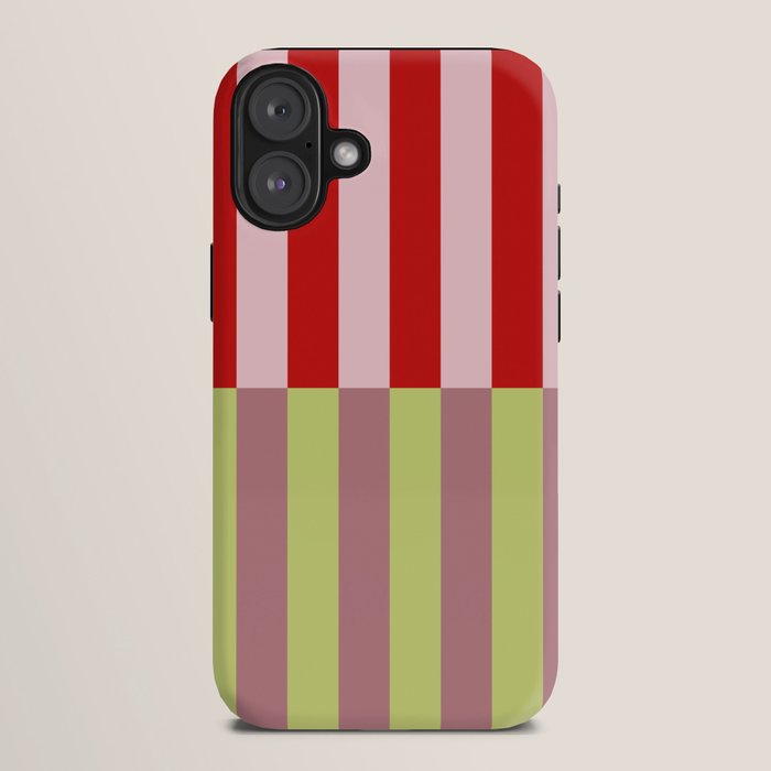 Bold colors stripes design iPhone Case
