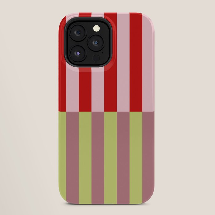 Bold colors stripes design iPhone Case