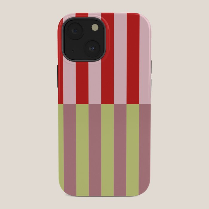 Bold colors stripes design iPhone Case
