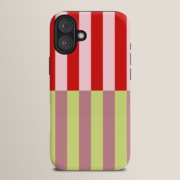 Bold colors stripes design iPhone Case