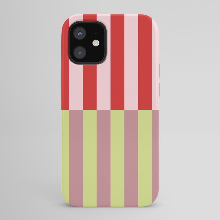 Bold colors stripes design iPhone Case
