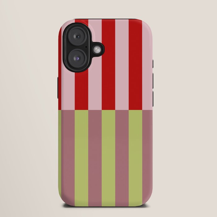 Bold colors stripes design iPhone Case