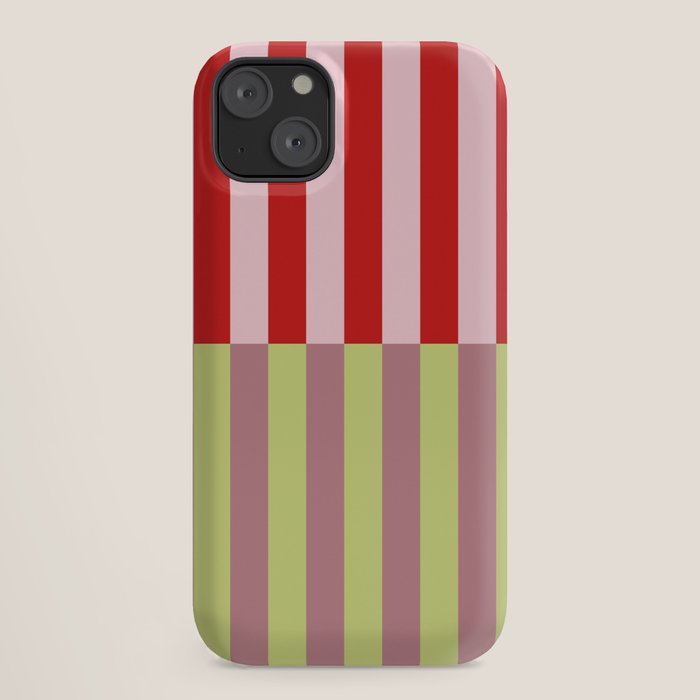 Bold colors stripes design iPhone Case