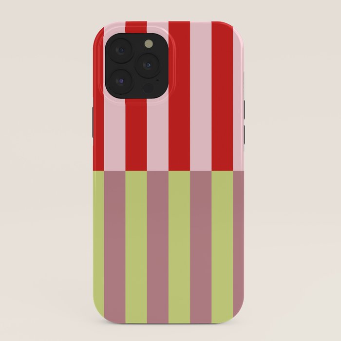 Bold colors stripes design iPhone Case