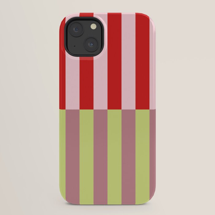 Bold colors stripes design iPhone Case