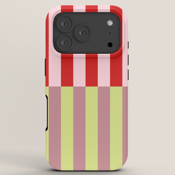Bold colors stripes design iPhone Case