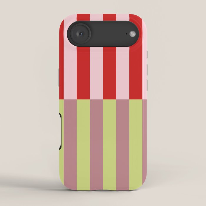 Bold colors stripes design iPhone Case