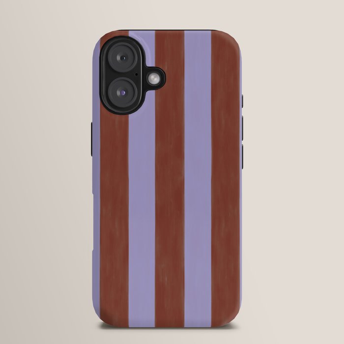 wide stripe in cacao iPhone Case