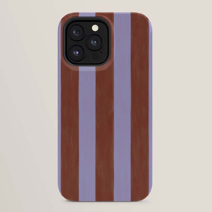 wide stripe in cacao iPhone Case