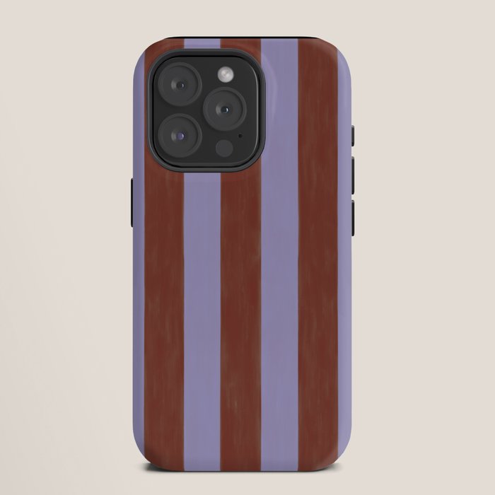 wide stripe in cacao iPhone Case