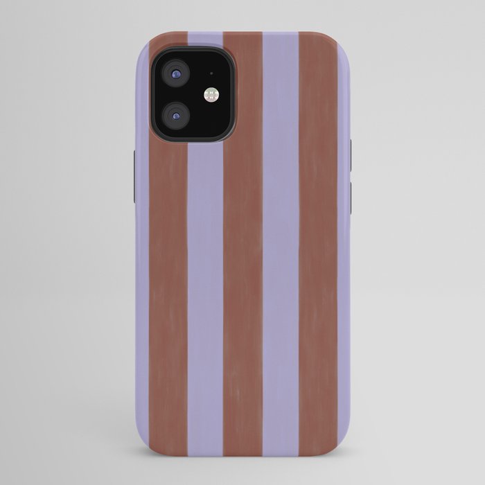 wide stripe in cacao iPhone Case