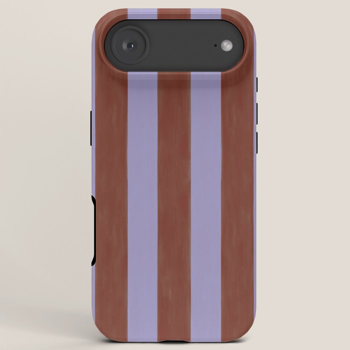 wide stripe in cacao iPhone Case