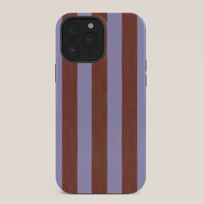 wide stripe in cacao iPhone Case
