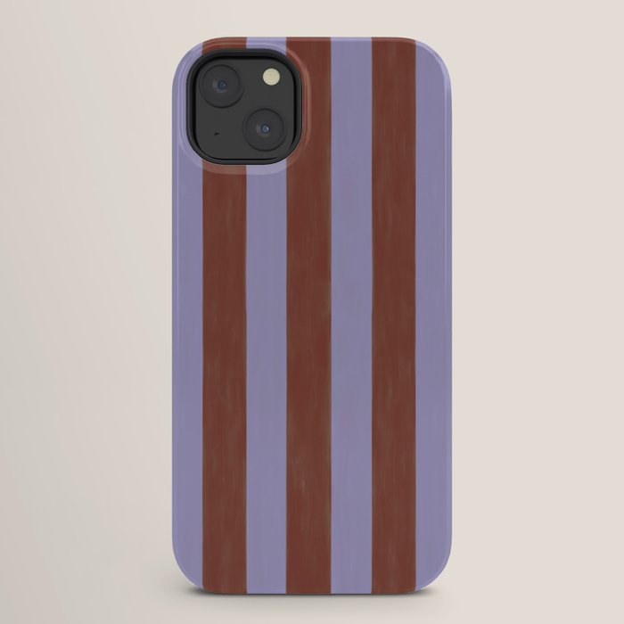 wide stripe in cacao iPhone Case