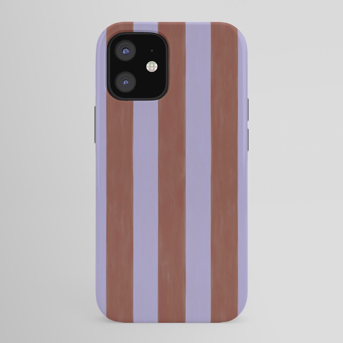 wide stripe in cacao iPhone Case