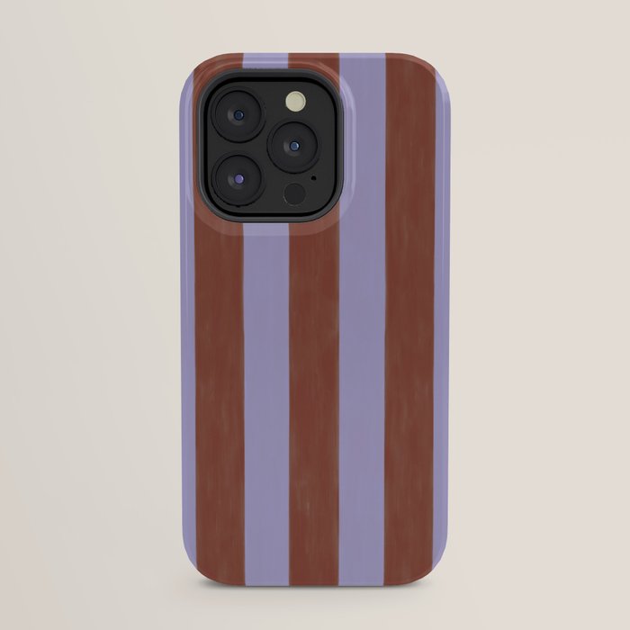 wide stripe in cacao iPhone Case