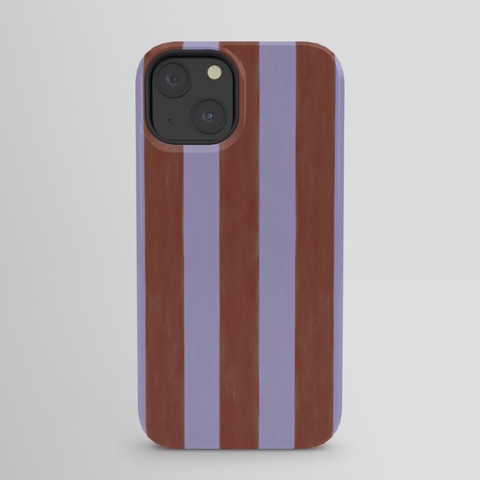 wide stripe in cacao iPhone Case