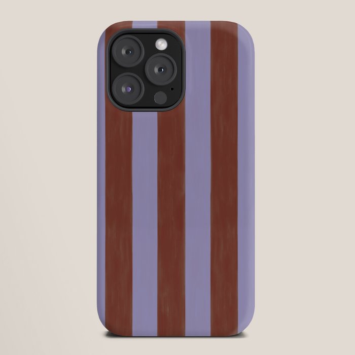 wide stripe in cacao iPhone Case