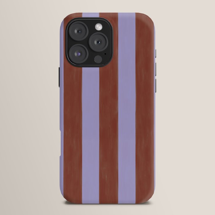 wide stripe in cacao iPhone Case