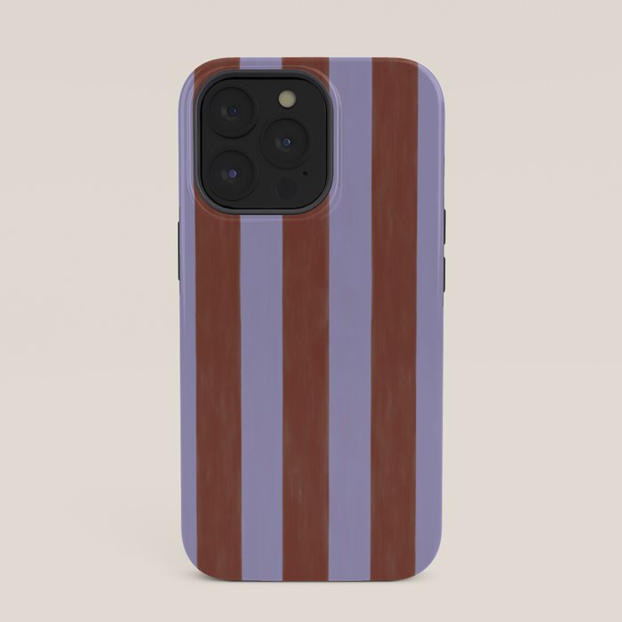 wide stripe in cacao iPhone Case