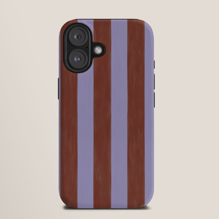 wide stripe in cacao iPhone Case
