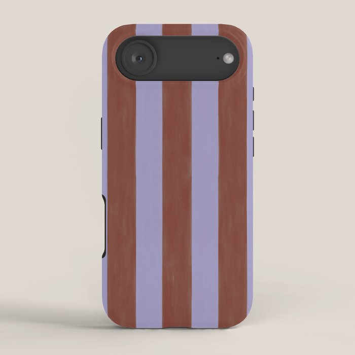 wide stripe in cacao iPhone Case
