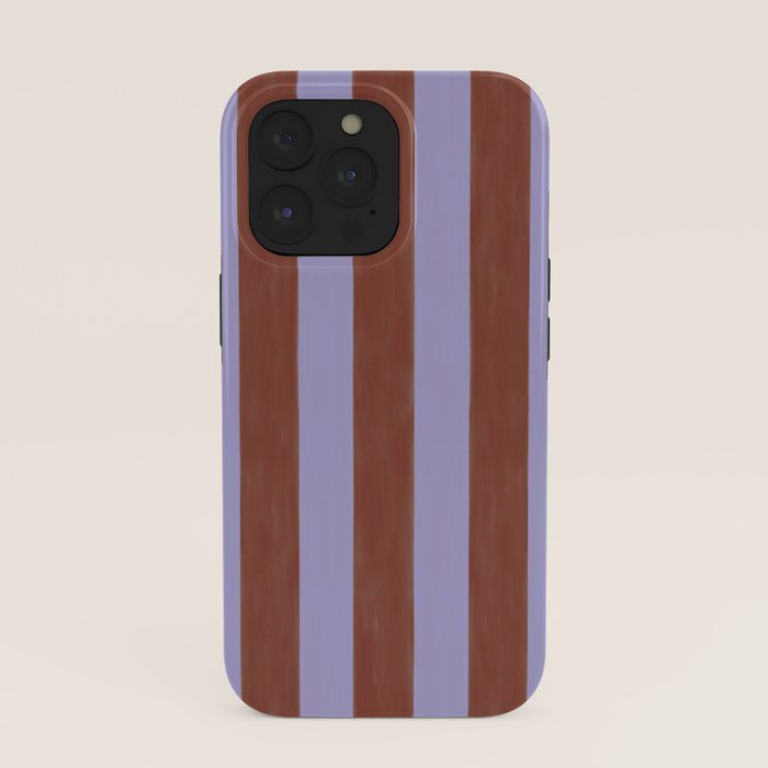 wide stripe in cacao iPhone Case