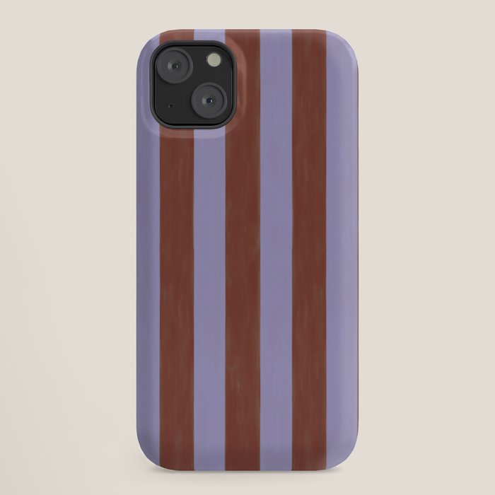 wide stripe in cacao iPhone Case