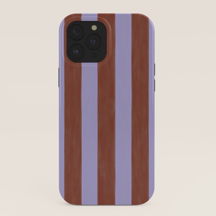 wide stripe in cacao iPhone Case