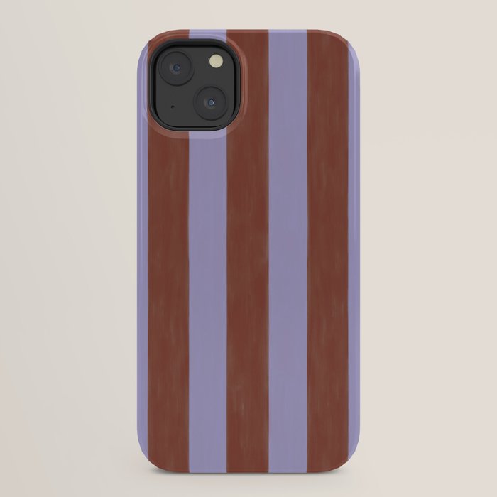 wide stripe in cacao iPhone Case
