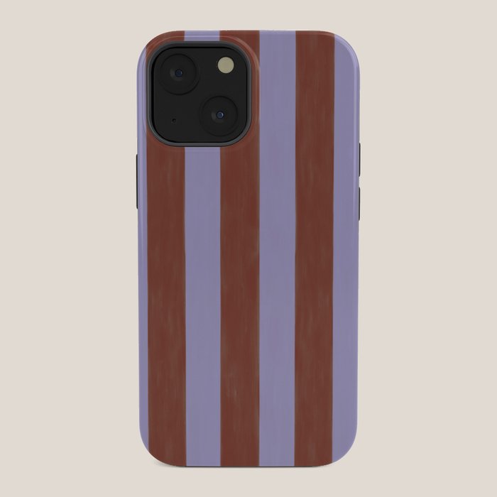 wide stripe in cacao iPhone Case
