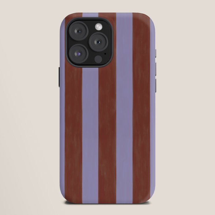 wide stripe in cacao iPhone Case