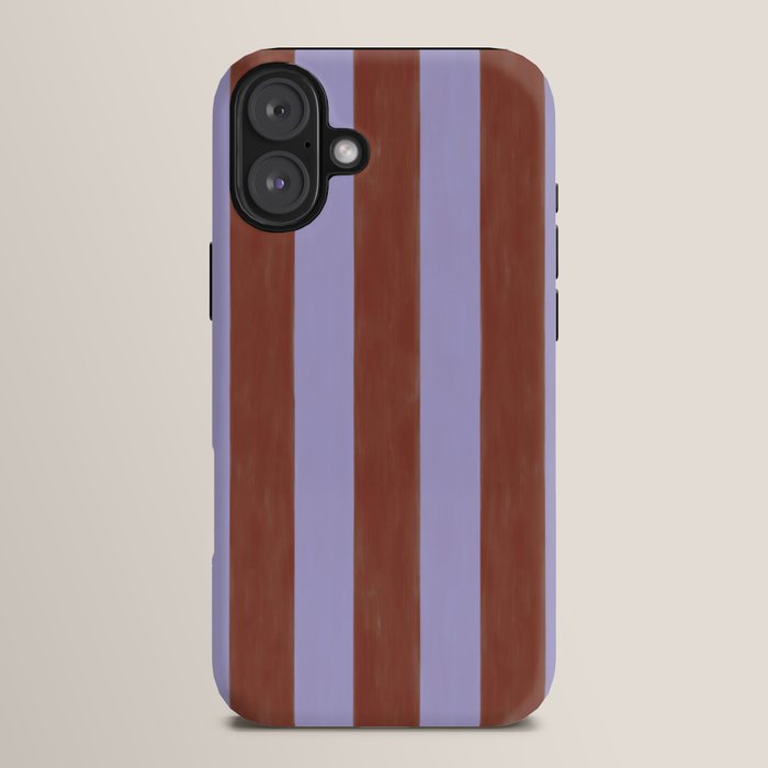 wide stripe in cacao iPhone Case