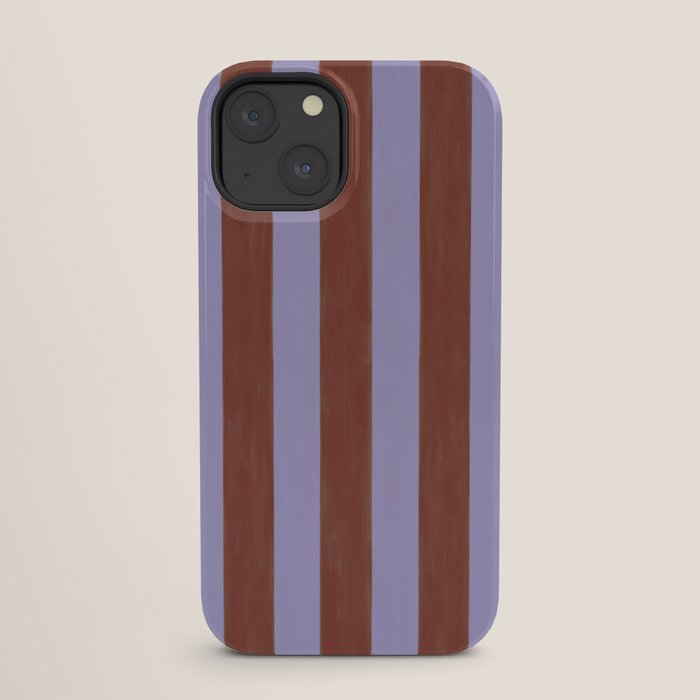 wide stripe in cacao iPhone Case