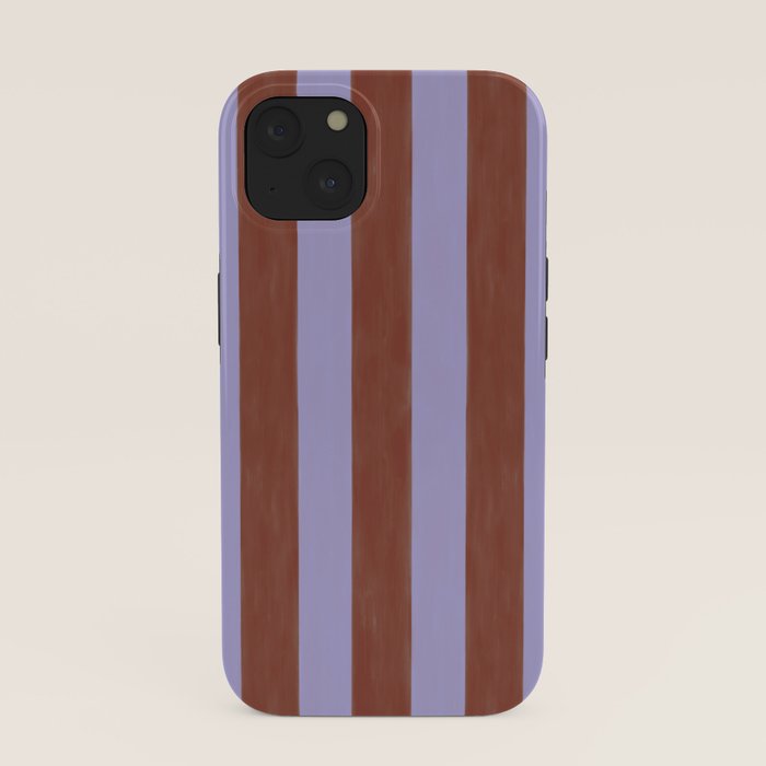 wide stripe in cacao iPhone Case