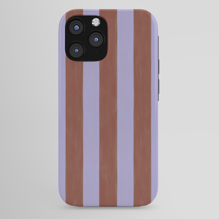 wide stripe in cacao iPhone Case
