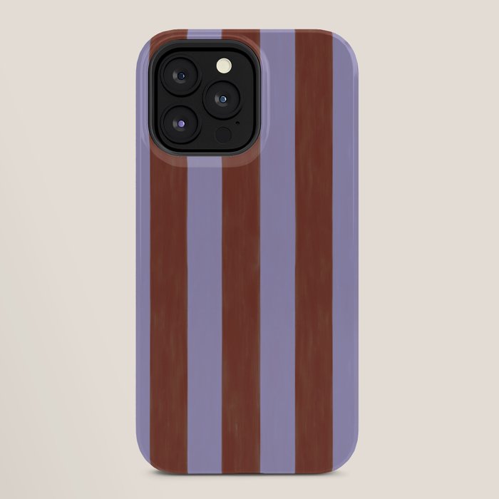 wide stripe in cacao iPhone Case