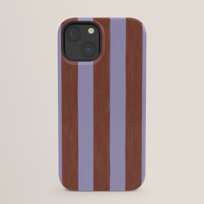 wide stripe in cacao iPhone Case