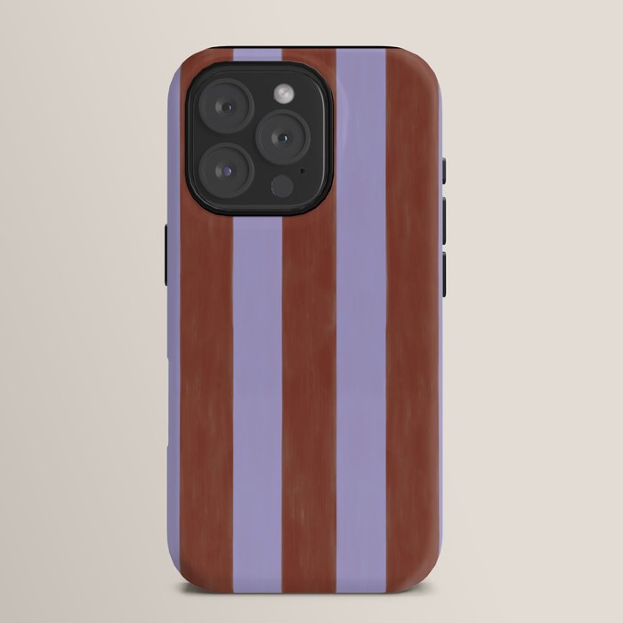 wide stripe in cacao iPhone Case
