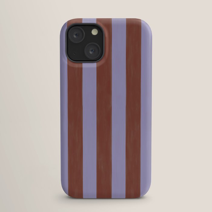 wide stripe in cacao iPhone Case