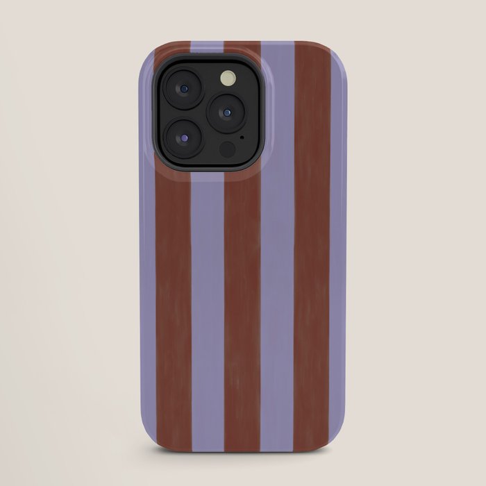 wide stripe in cacao iPhone Case