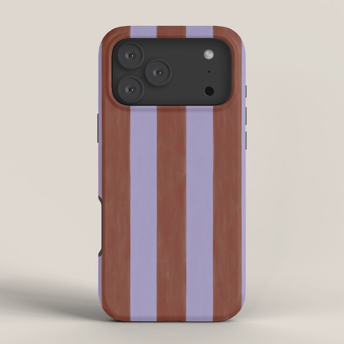 wide stripe in cacao iPhone Case