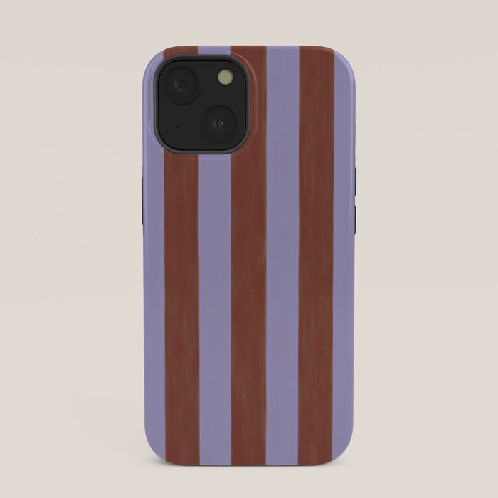 wide stripe in cacao iPhone Case