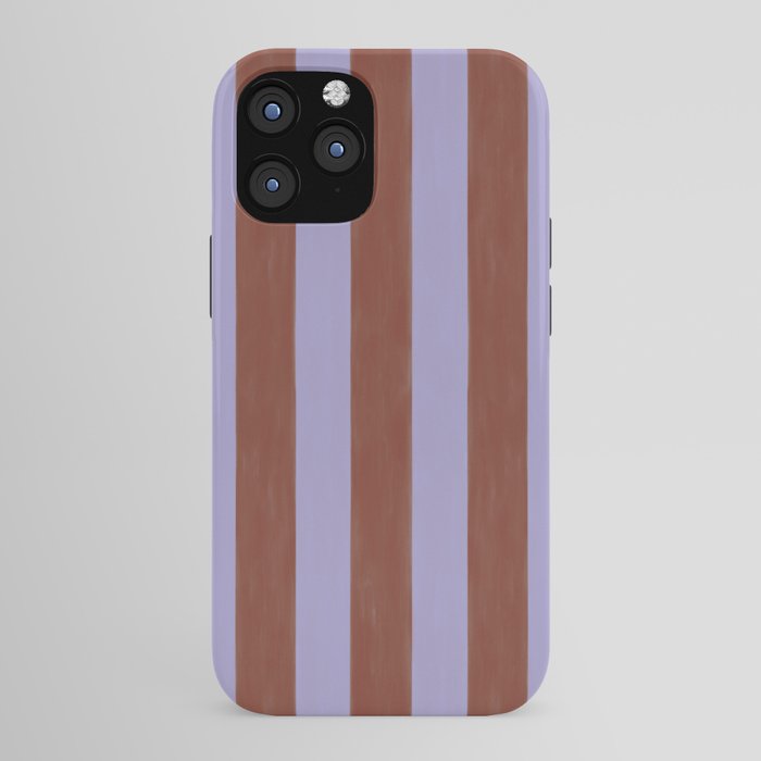 wide stripe in cacao iPhone Case